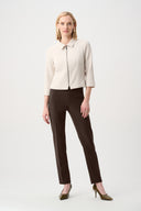 Joseph Ribkoff Mocha Classic Tailored Slim Pants Style 144092