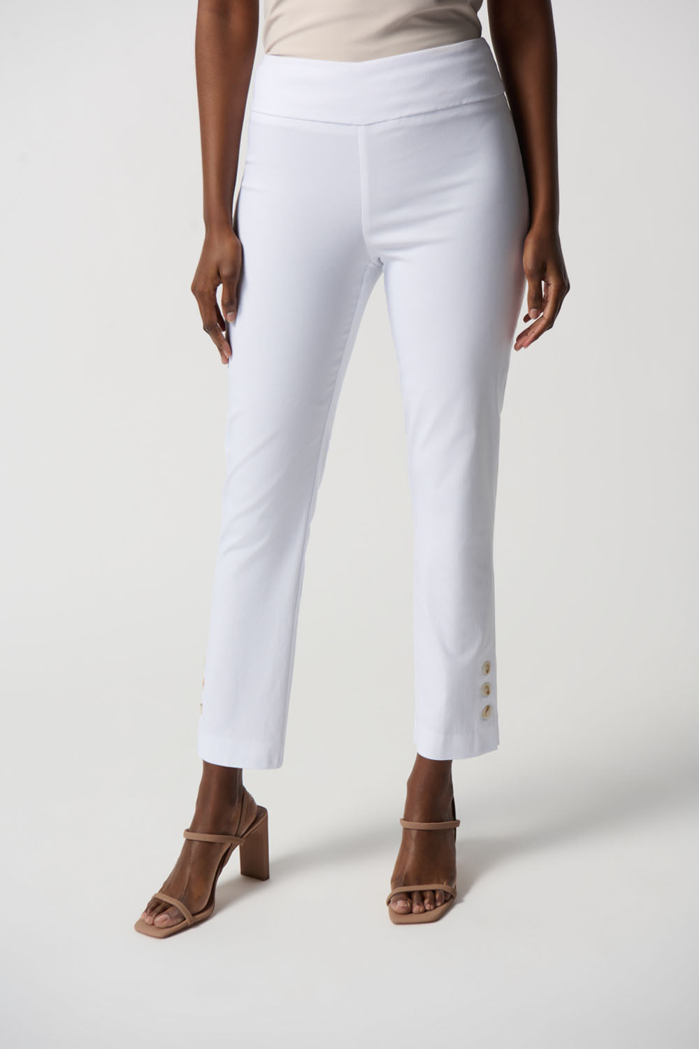 Joseph Ribkoff S White Cut Out Detail Trouser 211113 12 main image 1
