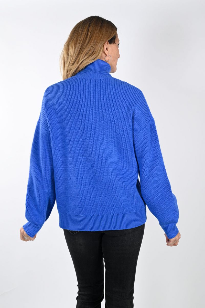 Frank Lyman Royal Blue Turtle Neck Sweater Style 233877U