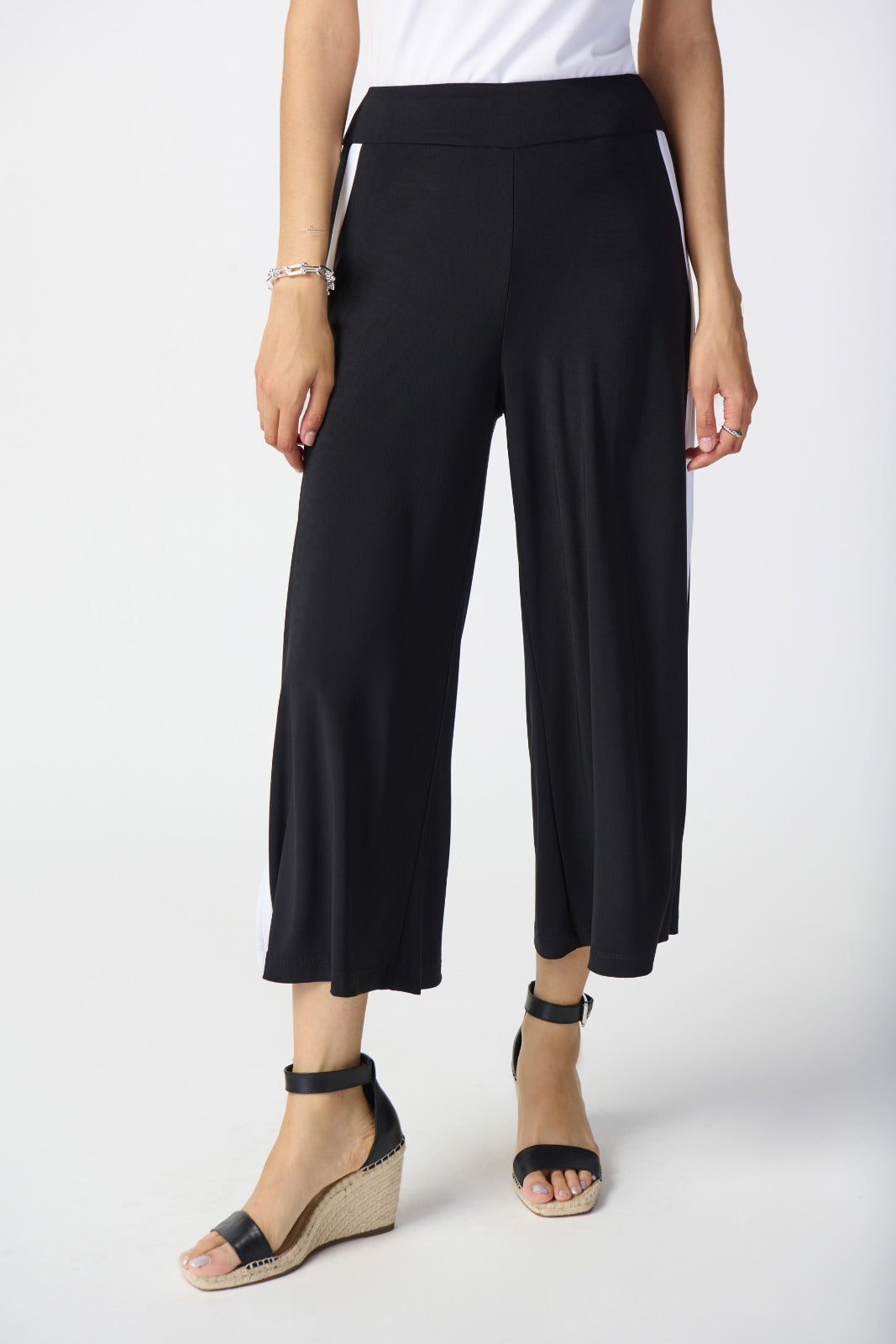 Silky Knit Pull-On Culotte Pants