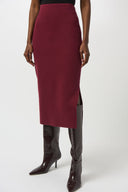 Joseph Ribkoff Sweater Knit Midi Skirt Style 243967F25