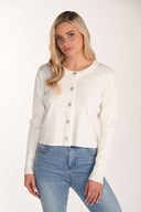 Frank Lyman Black/Silver Cardigan with Rhinestones Style 244611U