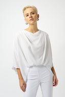 Joseph Ribkoff Georgette High-Low Boxy Top Style 251026