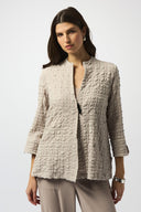 Joseph Ribkoff Bubble Jacquard Trapeze Jacket Style 251034