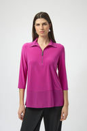 Joseph Ribkoff Silky Knit And Georgette Straight Tunic Style 251055