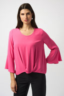 Joseph Ribkoff Georgette High-Low Boxy Top Style 251062