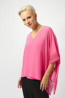 Joseph Ribkoff Chiffon Poncho Top Style 251095