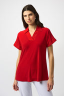 Joseph Ribkoff Radiant Red Boxy Top Style 251290