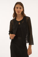 Joseph Ribkoff Guipure And Silky Knit Two Piece Set Style 251738