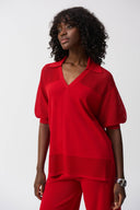 Joseph Ribkoff Sweater Knit Pullover With Pointelle Detail Style 251925