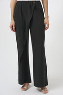 Joseph Ribkoff Wide-leg Pants With Asymmetrical Overlay Style 252004
