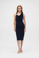 Joseph Ribkoff Sheath Dress With Draped Neckline Style 252188