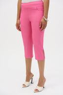 Joseph Ribkoff Millennium Capri Pull-On Pants with Guipure Style 252192