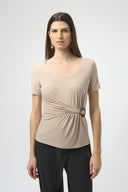 Joseph Ribkoff Fitted Top With Buckle Detail Style 252230