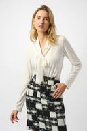 Joseph Ribkoff Silky Knit And Satin Straight Tunic Style 253003