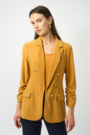 Joseph Ribkoff Medallion Silky Knit Fitted Blazer Style 253034.
