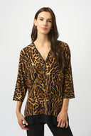 Joseph Ribkoff Silky Knit Printed Boxy Tunic Style 253113