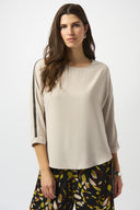 Joseph Ribkoff Soft Twill Boxy Top Style 253214