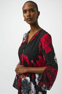 Joseph Ribkoff Abstract Print Fit And Flare Tunic Style 253224