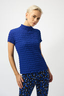 Joseph Ribkoff Textured Knit Fitted Top Style 253256