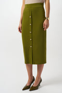 Joseph Ribkoff Moss Crepe Pull-On Pencil Skirt Style 253262