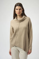 Joseph Ribkoff Cowl Neck Asymmetrical Pullover Style 253913