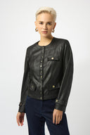 Joseph Ribkoff Foiled Faux Suede Fitted Jacket Style 253935