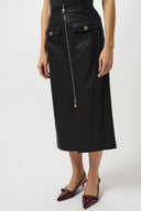 Joseph Ribkoff Leatherette Long Pencil Skirt Style 253991