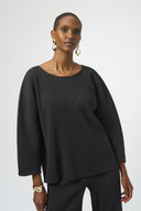 Joseph Ribkoff Pleated Boxy Top Style 254210