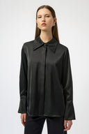 Joseph Ribkoff Button-Front Blouse with Embellished Collar Style 254926
