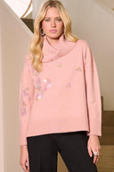 Joseph Ribkoff Turtleneck Pullover with Sequins Stye 254942