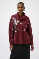 Joseph Ribkoff Turtleneck Pullover with Sequins Stye 254942
