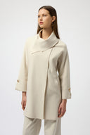 Joseph Ribkoff Coat with Overlap Collar Style 254956