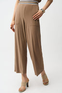 Joseph Ribkoff Silky Knit Wide Leg Pull-On Pants With Stripe Waistband Style 261165.