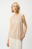 Joseph Ribkoff Silky Knit Layered Sleeveless Top Style 261189