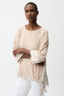 Joseph Ribkoff Stripe Top With High Low Hem Style 261193