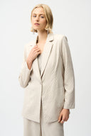 Joseph Ribkoff Straight Blazer With Notched Collar Style 261196