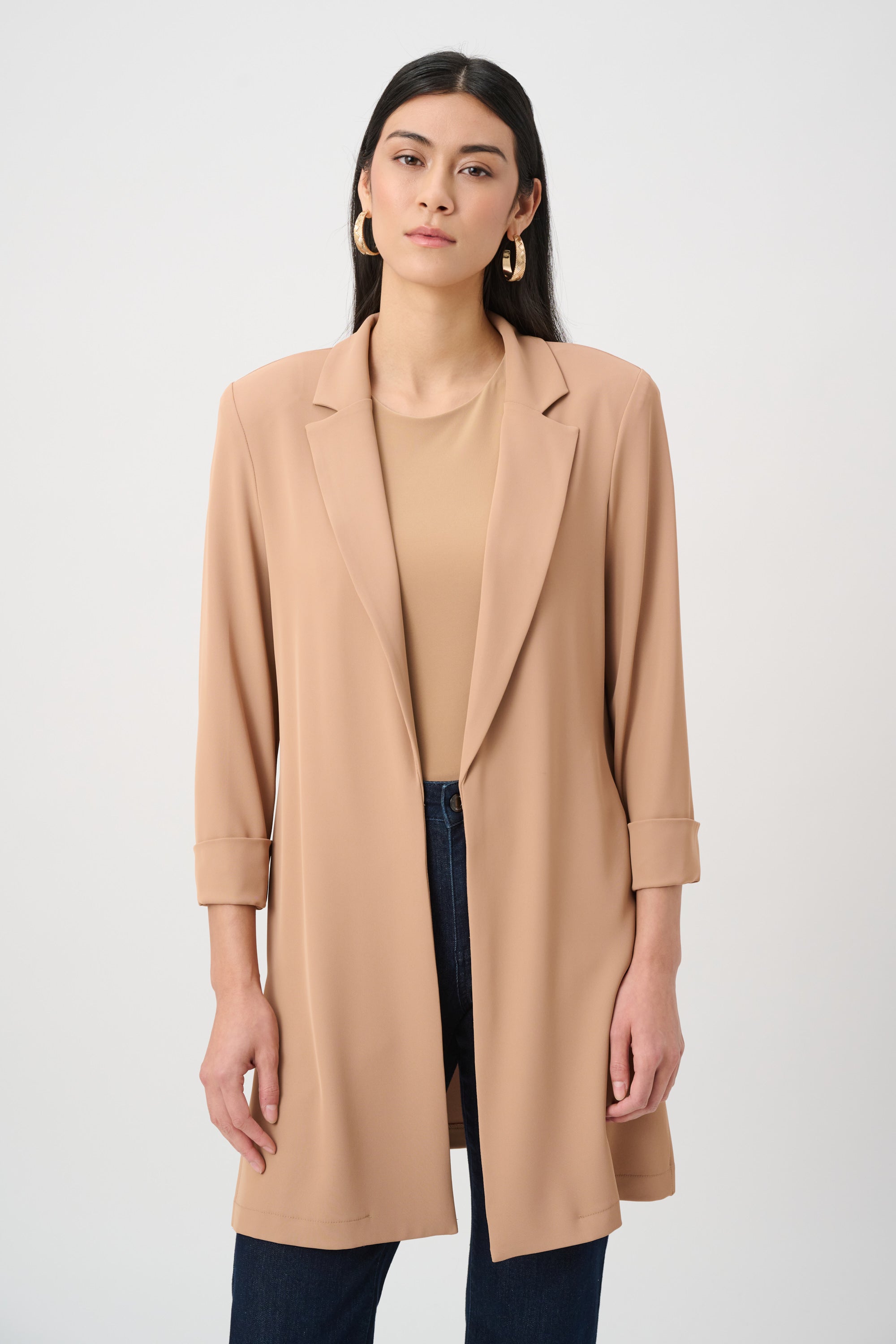 Joseph Ribkoff Longline Blazer With Notched Collar Style 261216F26