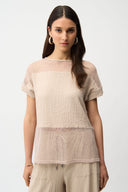 Joseph Ribkoff Boxy Top With Boat Neckline Style 261247