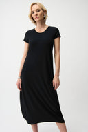 Joseph Ribkoff Cocoon Dress With Scoop Neckline Style 261259
