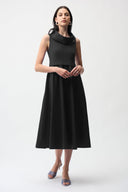 Joseph Ribkoff Fit and Flare Dress With Shawl Collar Style 261274