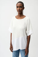 Joseph Ribkoff Asymmetrical Cocoon Top Style 261280
