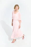 Joseph Ribkoff A-Line Dress With Chiffon Overlay Style 261708