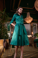 Joseph Ribkoff Fit And Flare Dress With Lapel Collar Style 261719