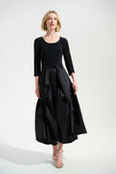 Joseph Ribkoff Taffeta Fit & Flare Dress With Silky Knit Bodice Style 261720