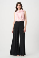 Joseph Ribkoff Wide Leg Jumpsuit With Neck Bow Tie Style 261725