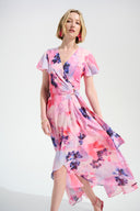Joseph Ribkoff Wrap Dress With Ruffle Detail Style 261739