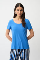 Joseph Ribkoff Fit and Flare Short Sleeve Top Style 261940