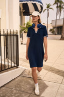 Joseph Ribkoff Trapeze Dress With Polo Collar Style 261614