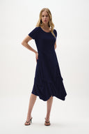 Joseph Ribkoff Trapeze Dress With Boat Neck Style 262032